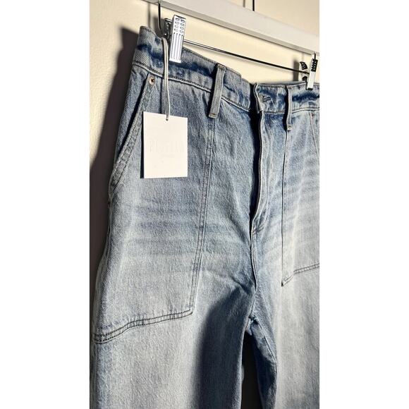 Pistola Turner Super-High Rise Barrel Leg Womens Jeans Provence Blue Size 31 NEW - Picture 7 of 15